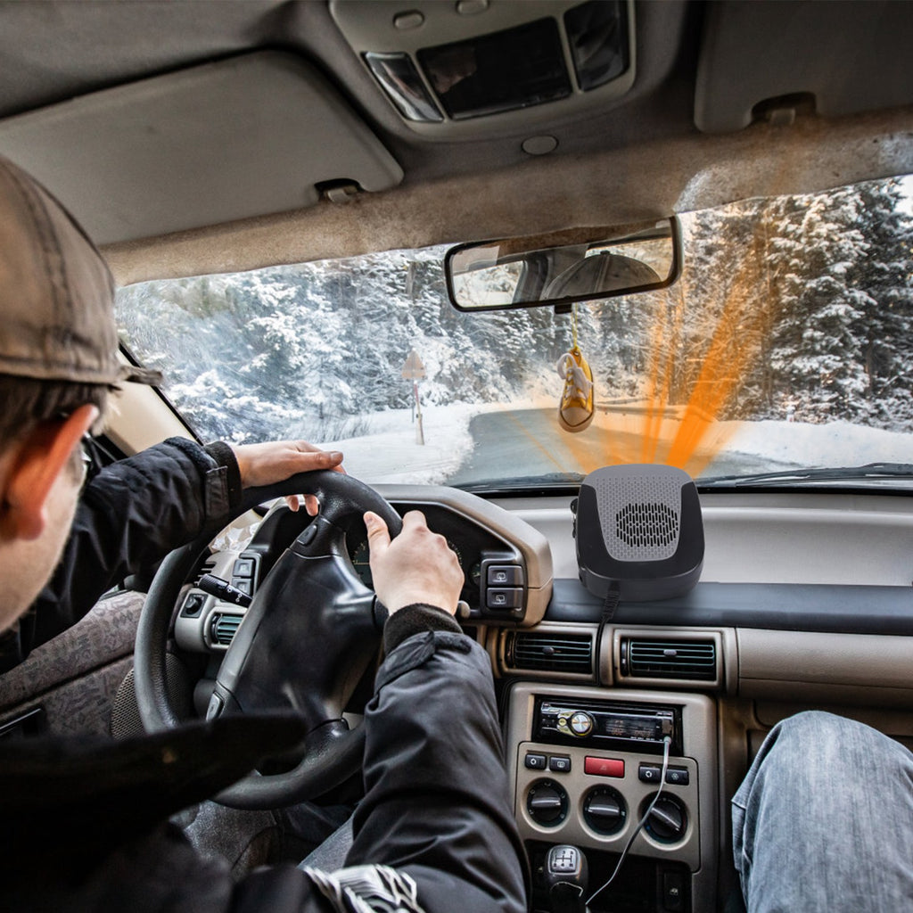 Calefactor Portátil 12V 150W 2 en 1 - Desempañador y Ventilador para Auto